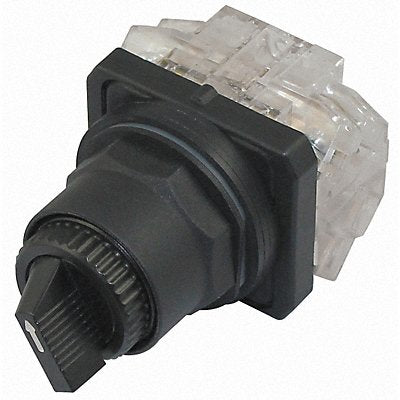 DAYTON 31XH91 Selector Switch Non Illuminated 2Pos 30mm Black