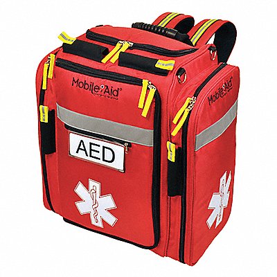 MOBILEAID 31480 AED Backpack Nylon Red