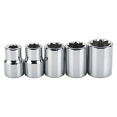 PROTO J52109 Socket Set Chrome Drive Size 3/8 8Point