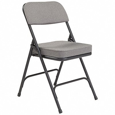 NATIONAL PUBLIC SEATING 3212 Folding Chair Fabric 32in H Black PK2