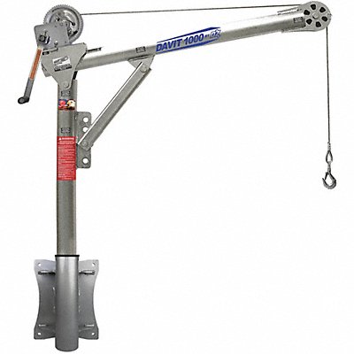 OZ LIFTING PRODUCTS OZ1000DAVSP12 DavitCraneKit 1000 lb 27.5 to 42in Reach