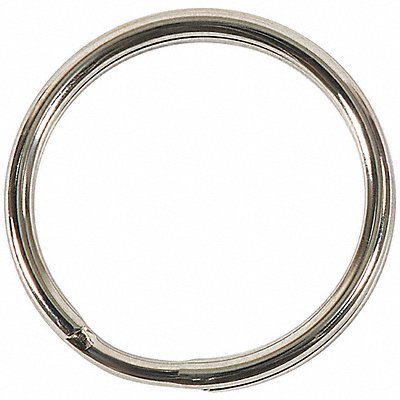 PARTNERS BRAND SR400 Split Key Rings Chrome 1 1/8 PK100