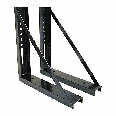 BUYERS PRODUCTS 1701005 Mounting Brackets 18 x18 Blk Steel PK2
