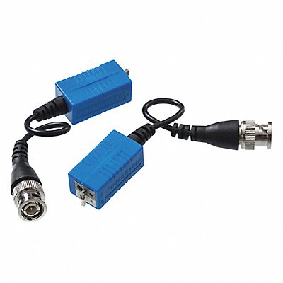 GEM BY TRIPLETT HDBRJPT2 Video Balun w/BNC Pigtail Blue PK2