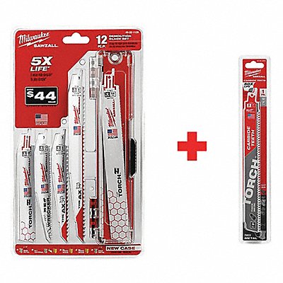 MILWAUKEE 4922112948005200 Reciprocating Saw Blade Set 1 H