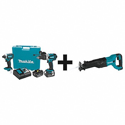 MAKITA XT263MXRJ04Z Cordless Combination Kit 3 Tools 18V DC