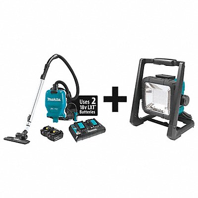MAKITA XCV09PTDML805 Cordless Vacuum Kit HEPA Filtration