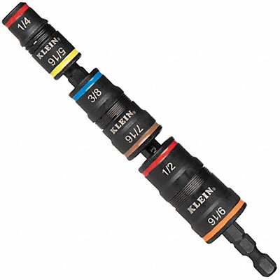 KLEIN TOOLS 32933 Impact Flip Socket Set No Handle 7-in-1