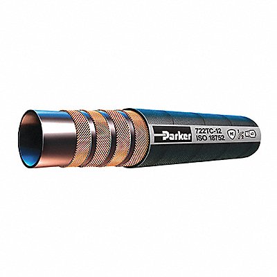 PARKER 722TC8RL Hydraulic Hose 1/2 I.D. 150 ft L Black