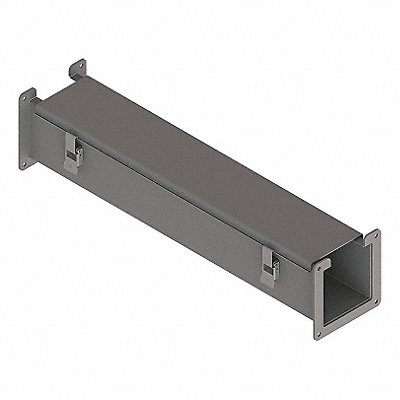 HOFFMAN F44L24 Lay-In Wireway 2 ft 4inWx4inH Steel