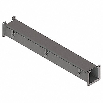 HOFFMAN F44L36 Lay-In Wireway 3 ft 4inWx4inH Steel