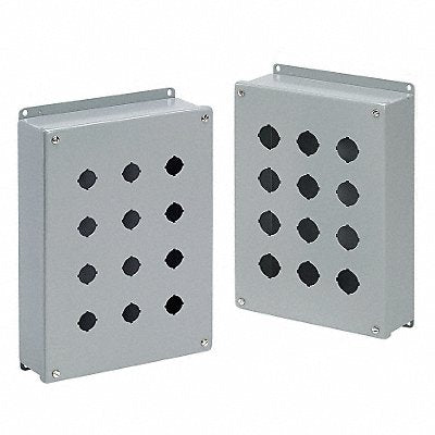 HOFFMAN E6PB Push Button Enclosure 30mm 6Holes Steel