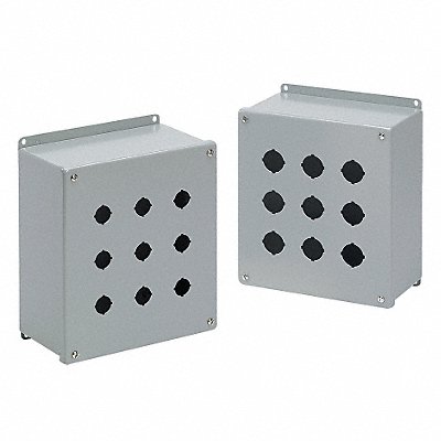 HOFFMAN E4PBX Push Button Enclosure 30mm 4Holes Steel