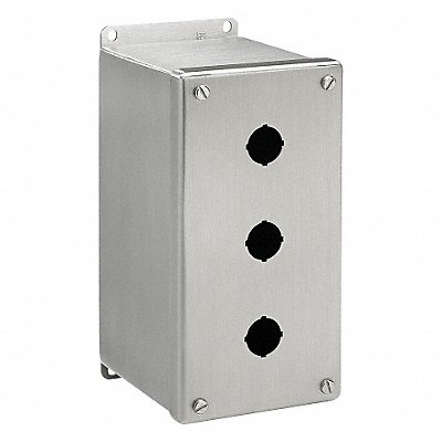HOFFMAN E1PBXSS Push Button Enclosure 30mm 1Hole 304SS
