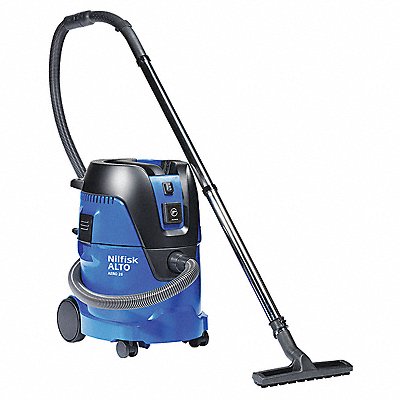 NILFISK 107406622 Shop Vacuum 6.6 gal Plastic 127 cfm