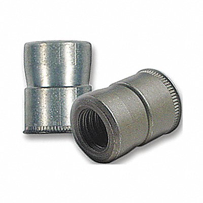 GRAINGER CAT20632100 Rivet Nut Swaged Steel Cad Clear PK100