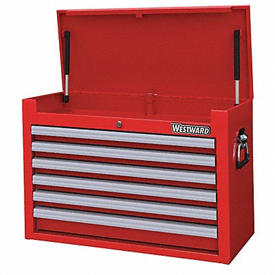 WESTWARD 32H833 Powder Coated Red Light Duty Top Chest