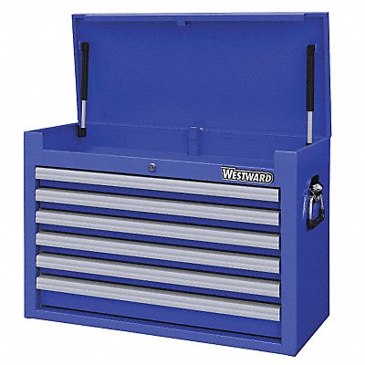 WESTWARD 32H835 Powder Coated Blue Light Duty Top Chest