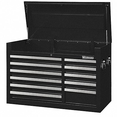 WESTWARD 32H840 Powder Coated Black Light Duty Top Chest