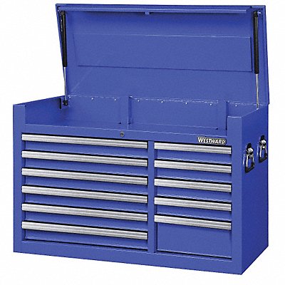 WESTWARD 32H841 Powder Coated Blue Light Duty Top Chest