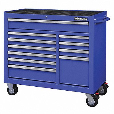 WESTWARD 32H857 Rolling Tool Cabinet Blue Heavy Duty