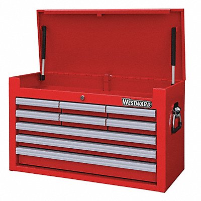 WESTWARD 32H878 Powder Coated Red Light Duty Top Chest