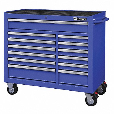 WESTWARD 32H893 Rolling Tool Cabinet Blue Heavy Duty