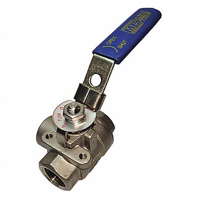 GRAINGER GSSTW150 SS Ball Valve FNPT 1-1/2