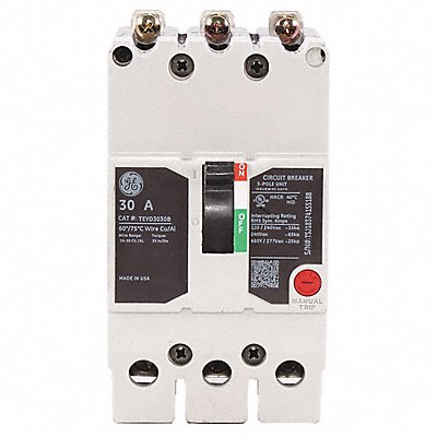GE TEYD3030B Circuit Breaker 30A 3P TEY 277/480VAC