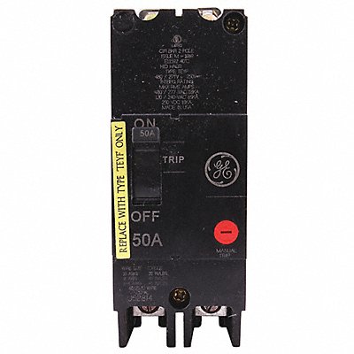 GE TEYF250 Circuit Breaker 50A 2P TEY 277/480VAC