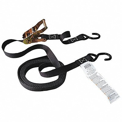 GRAINGER 32J625 Tie Down Strap S-Hook Black