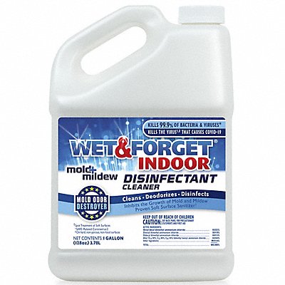 WET AND FORGET 802128 Mold and Mildew Disinfectant 1 gal 11 pH