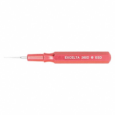EXCELTA 260DESD Spatula 2-1/2 In Metal Handle Red .025