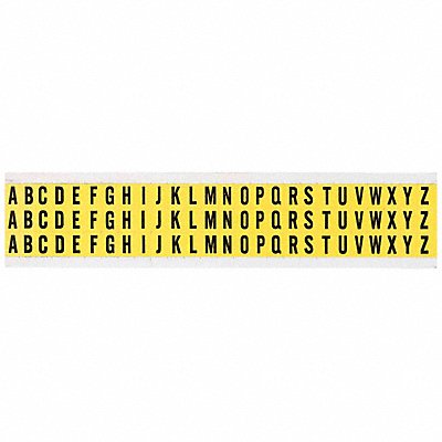 BRADY 34138 Letter Label A Thru Z 1/2in.Hx11/32in.W