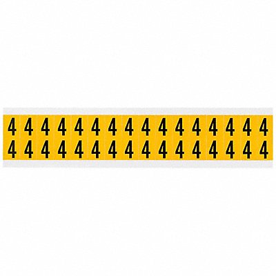 BRADY 15204 Number Label 4 3/4in.Hx9/16in.W Vinyl