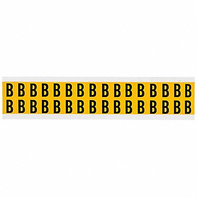 BRADY 1520B Letter Label B 3/4in.Hx9/16in.W Vinyl