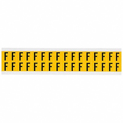 BRADY 1520F Letter Label F 3/4in.Hx9/16in.W Vinyl