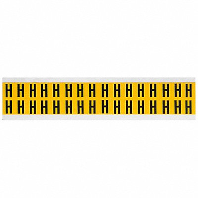 BRADY 1520H Letter Label H 3/4in.Hx9/16in.W Vinyl