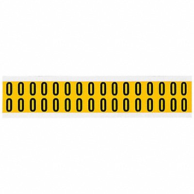 BRADY 1520O Letter Label O 3/4in.Hx9/16in.W Vinyl