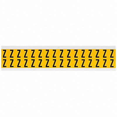 BRADY 1520Z Letter Label Z 3/4in.Hx9/16in.W Vinyl