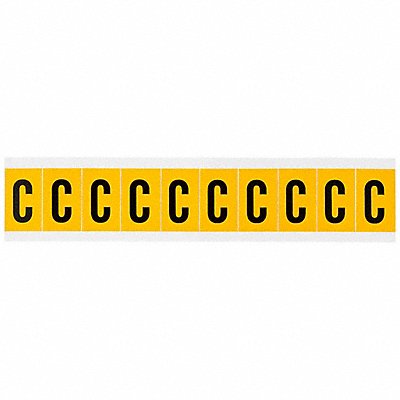 BRADY 1530C Letter Label C 1-1/2in.Hx7/8in.W