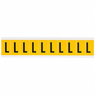 BRADY 1530L Letter Label L 1-1/2in.Hx7/8in.W Vinyl