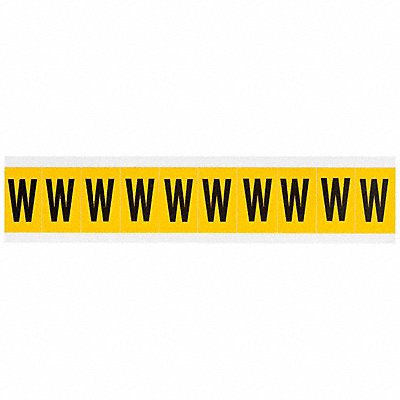 BRADY 1530W Letter Label W 1-1/2in.Hx7/8in.W