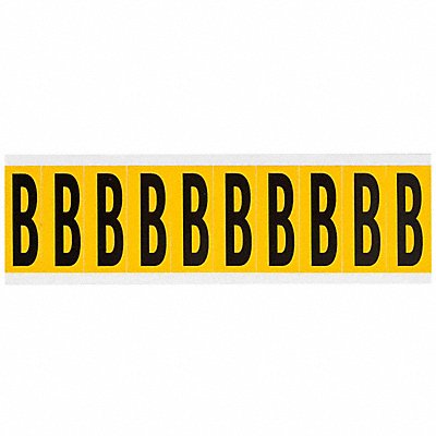 BRADY 1534B Letter Label B 2-1/4in.Hx7/8in.W Vinyl