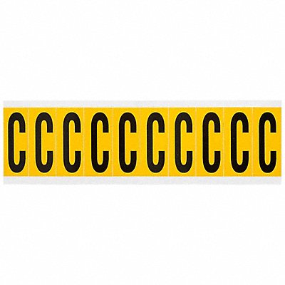 BRADY 1534C Letter Label C 2-1/4in.Hx7/8in.W