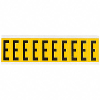 BRADY 1534E Letter Label E 2-1/4in.Hx7/8in.W Vinyl