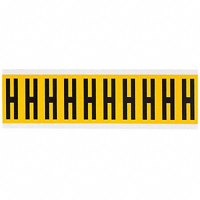 BRADY 1534H Letter Label H 2-1/4in.Hx7/8in.W