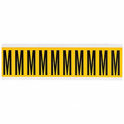 BRADY 1534M Letter Label M 2-1/4in.Hx7/8in.W Vinyl