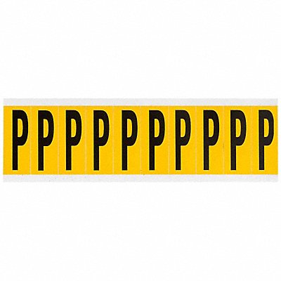 BRADY 1534P Letter Label P 2-1/4in.Hx7/8in.W