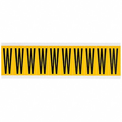 BRADY 1534W Letter Label W 2-1/4in.Hx7/8in.W Vinyl